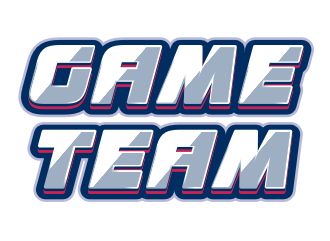 Font logo in the team's sports game style