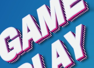 Make 3D gameplay style text in a beautiful font
