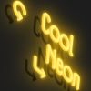 用漂亮的字体制作一个3D发光的霓虹灯文字标志