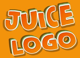 Create a bright juicy lettering with a juice effect