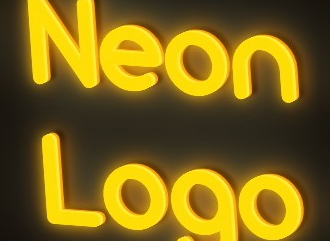 Beautiful neon HD style font